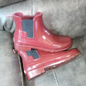 Ladies Hunter rain boots size 8